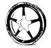 Weld Racing Wheel, Alumastar 1 Piece, 15 x 3.5 in, 1.750 in Backspace, 5 x 4.75 in Bolt Pattern, Aluminum, Black Anodize, Each