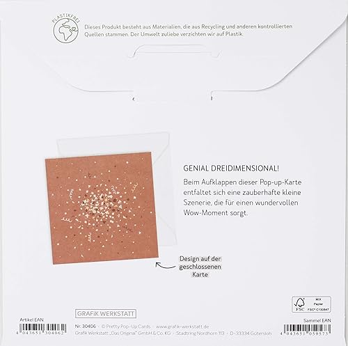 Graphic Workshop Pretty Pop-Up Card Three-Dimensional Today We Celebrate Something Particularly Beautiful - Image 3