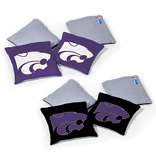 Image of NCAA College Dual Sided Bean Bags by Wild Sports, 8 Count, Premium Toss Bags for Cornhole Set - Great for Tailgates, Outdoors, Backyard