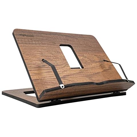 Vigo Wood Buchständer, Rezeptbuchständer, Kochbuchständer für die Küche Cover
