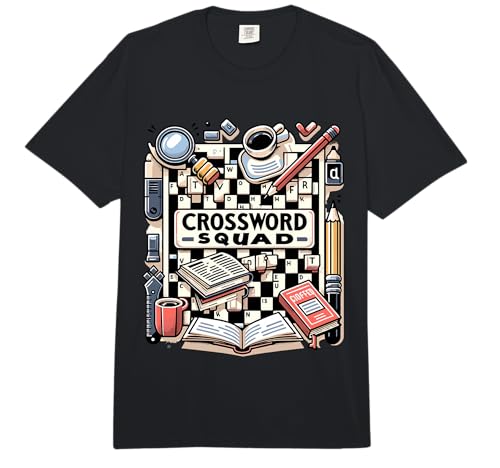 Crossword Squad | Crossword Design Crossword Puzzles Comfort Colors Adult Heavyweight T-Shirt