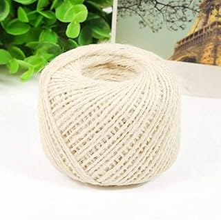 DECK INN Pack of 3 Rolls Of Cotton String Ball Natural Garden Twine, Kitchen Cotton Twine Baker Cooking String for Culinary Tasks, Art Craft Projects, Gardening Applications