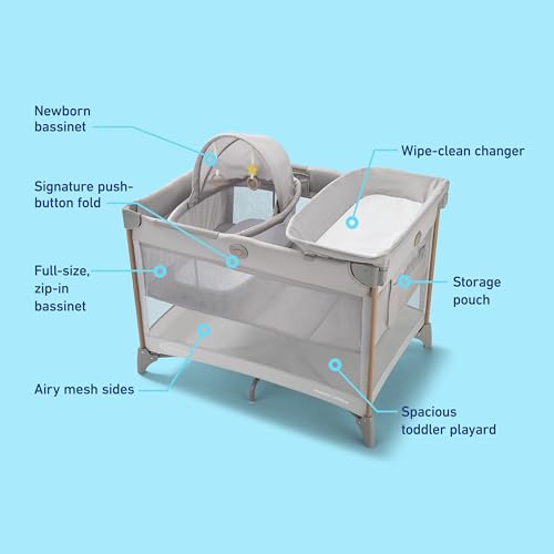 Graco CareSuite Pack 'n Play Lux Playard, Sky - image 7