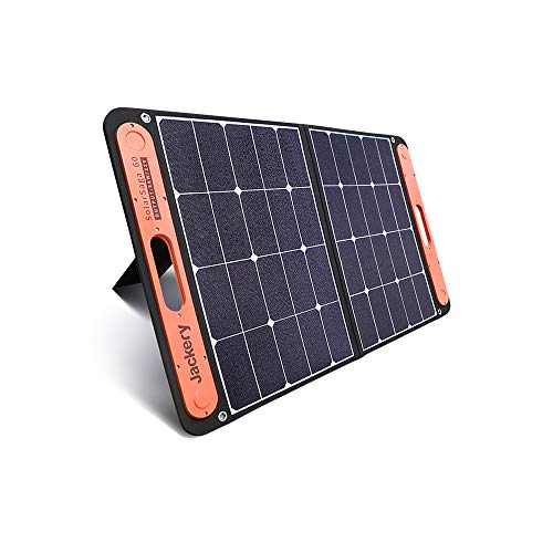 Jackery SolarSaga 60 PRO ソーラーパネル 68W ETFE ソーラーチャージャー 折りたたみ式 DC出力 DCポータブル電源充電器 USB出力 スマホやタブレット 充電可能 高変換効率 超薄型 軽量 コンパクト 単結晶 防災 防水 (68W 22V 3.09A) Jackery ポータブル電源用 24ヶ月保証