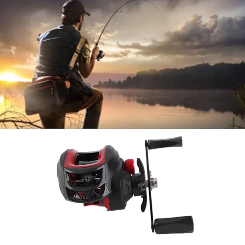 Baitcasting-Rolle, 9,9 Unzen, Ultraleicht, Metall-Weitwurf-Starke Baitcaster-Angelrolle, 7,2:1 Übersetzungsverhältnis, 8 Kg Bremskraft, für Salzwasser-Süßwasser-Eisangeln, – Bild 2