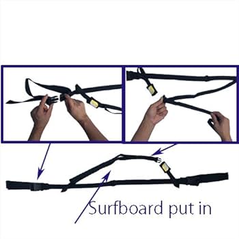Amazon | Funktion サーフボードキャリア ラックベルト 車内用
