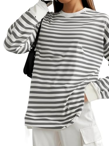 Image of MACK JONNEY Women Striped T-Shirt || T-Shirt for Women || Full Sleeve T Shirt || T-Shirt-MACK640527