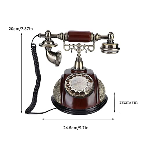 Téléphone fixe traditionnel rétro avec qualité sonore claire - 6