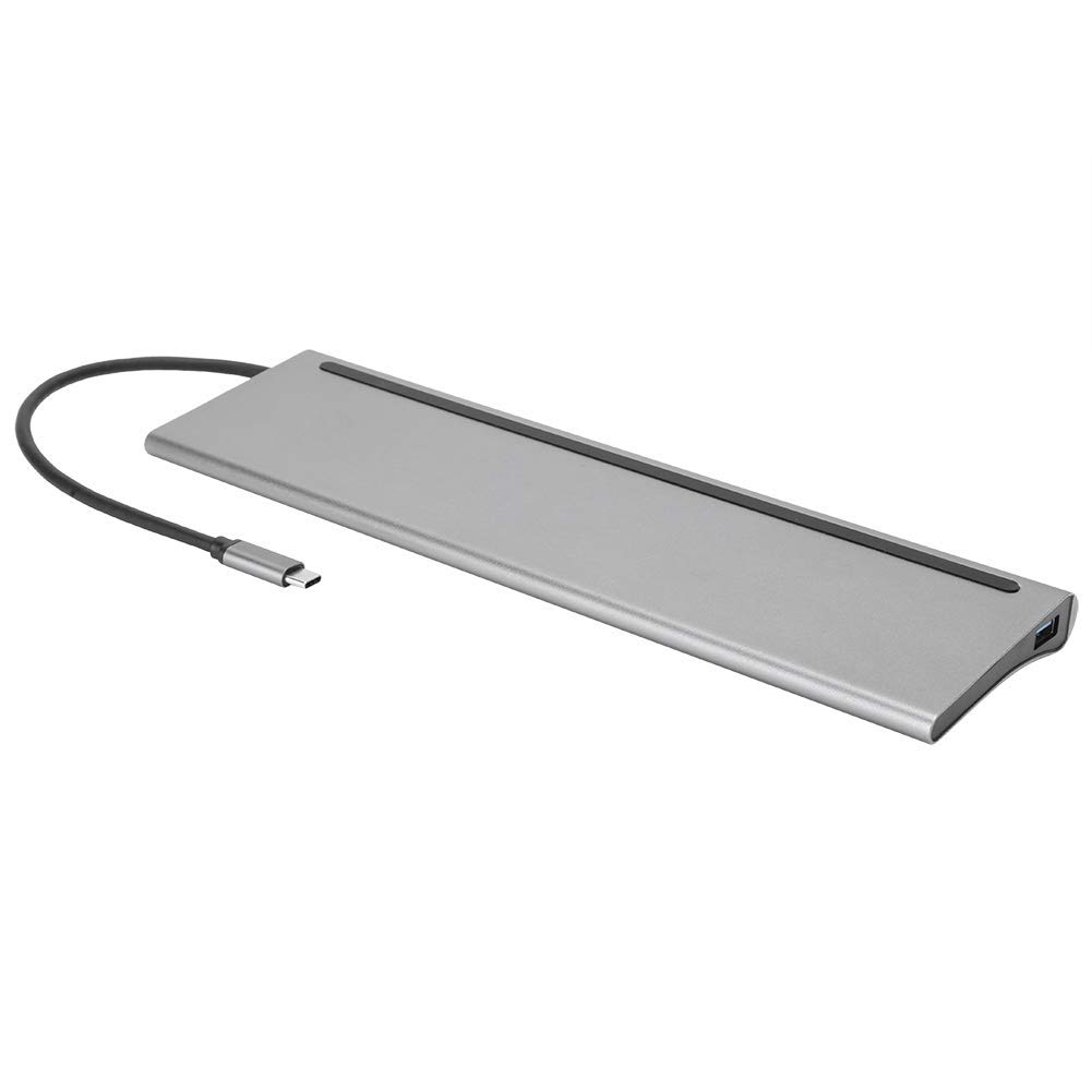 Hub USB in lega di alluminio, 2 docking X 4K HD, trasmissione stabile Doppia uscita HDMI + Vga Notebook compatibile con le versioni precedenti per notebook di tipo C