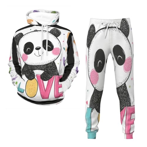 Survêtement à capuche unisexe sport fitness sweat ensemble jogging motif animaux