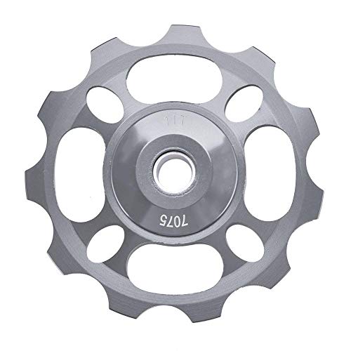 Vbestlife 11T Jockey Wheel Rear Derailleur Pulley with Ceramic Bearing for Mountain Bike Road Bicycle Replacement Parts (Titanium)