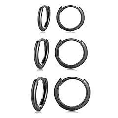3 Pairs(8/10/12mm)-Black