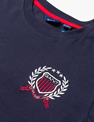GANT D1. MEDIUM CREST SS T-SHIRT, T-shirt Unisex