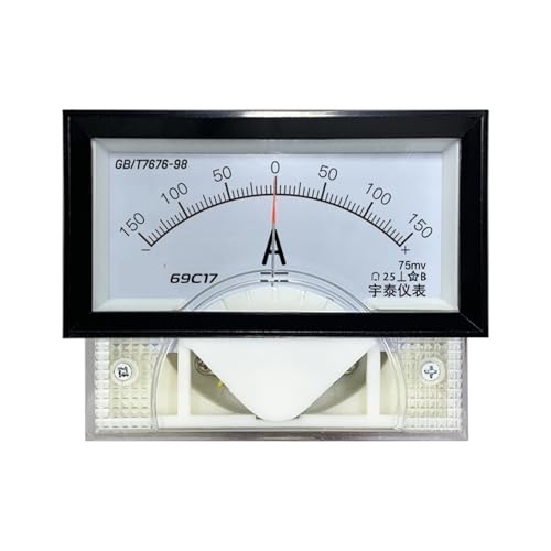 Ampèremètre bidirectionnel 69C17 à cadran analogique ±50A avec shunt 75mV requis