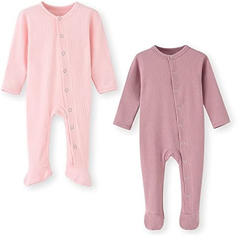 BINIDUCKLING Baby Cotton Snap-Up Sleepsuit Cover