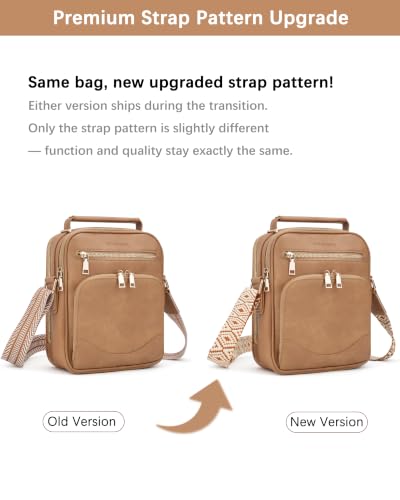 Image of Large Womens Crossbody Purse, Built-in Wallet Shoulder Bag | Vegan Leather crossbody bags for women,Multi-Pocket RFID Handbag for Travel,commuting,daily