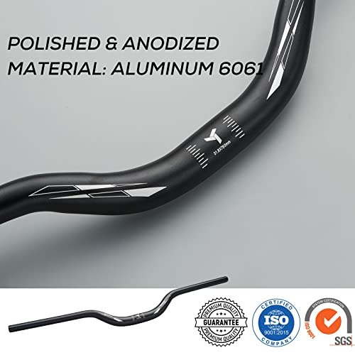 Corki HB0024-BL720 Cycles Topo Mid Rise Mountain Bike Riser Handlebar 31.8Mm Diameter 50Mm Rise 720Mm Width thumb #4