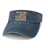 Vintage 1969 Funny Ponytail Hats for Men Limited Edition Birthday Fashionable Hat Dark Navy Blue