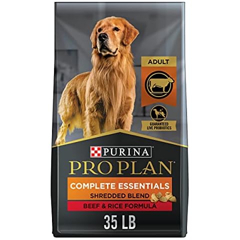 Purina Pro Plan High Protein Dog Food With Probiotics, Beef & Rice - 35 lb. Bag Cover