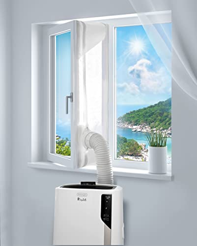 De'Longhi Universal Fenster-Installationskit DLSA012 - Fensterabdichtung für mobile Klimageräte im Büro, Wohnzimmer und Schlafzimmer, weiß – Ansicht 2