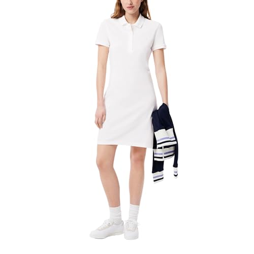 Image of Lacoste Women's Slim Fit Stretch Petit Pique Polo Dress