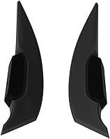 Vista 7 de KIMISS 1 par de deflectores de aire de marco medio, deflectores de parabrisas de ABS con aleta lateral de motocicleta, tecnología aerodinámica