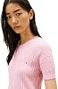 Suéter Tommy Hilfiger Mujer Ligero de Punto de Cable Manga Corta Cuello Redondo 4