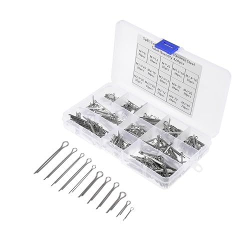 Goupilles d'attelage anti-vibration en acier inoxydable coffret 420 clips robustes