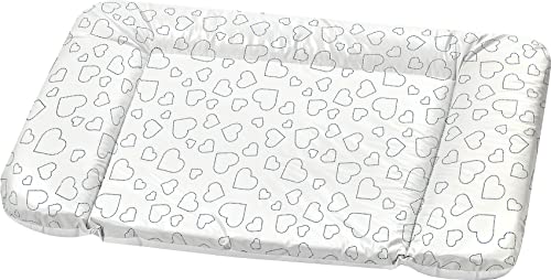Wickelauflage Molly Hearts white, 75x85 cm