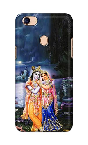 Image of Printed Hard Back Cover Case for Oppo F5 | Oppo F5 Youth | Oppo F5 Plus Back Cover (Radha Krishna) -1803