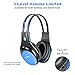 SIMOLIO Wireless IR Headphones with 3 Levels Volume Limiting, in Car IR Headphones with Audio Share, 2 Channel Foldable Infrared Headset for Headrest Car DVD with Storage Bag & AUX Cord