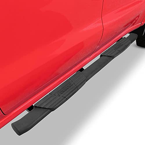 Comnova 4.5" Running Boards Compatible With 2019-2023 Chevy Silverado/Gmc Sierra 1500 Crew Cab, 2020-2023 Silverado/Sierra 2500Hd 3500Hd Crew Cab. Oval Texturel Step Rails Side Steps. #TOP3