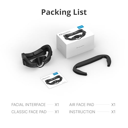 Image of BOBOVR F3 Comfort Face Cover Pad Facial Interface Compatible with Quest 3 Accessories, with 3-Channel Ventilation, Adjustable Field of View, Glasses-Friendly Design and Soft Lycra Nose Protection