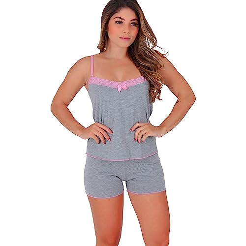 Kit 3 Baby Dolls Vivi Tecido Fibra Natural (Liso/Estampado, G)