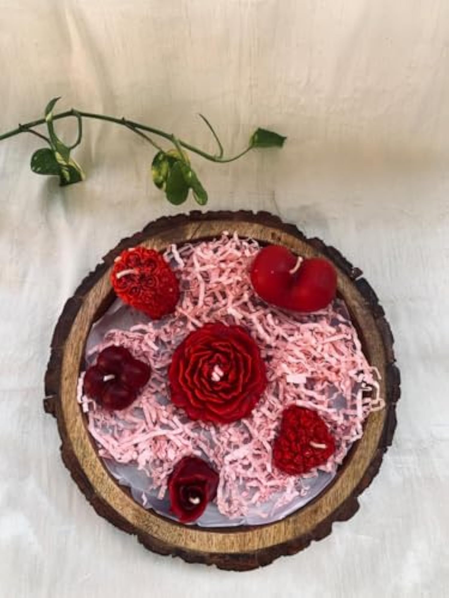 Love Candles by in Pink Soy Wax Handcrafted Decorative Candle