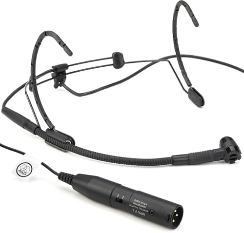 AKG C520 Professional Head-Worn Condenser Microphone with Standard XLR Connector, Matte Black - Image 2