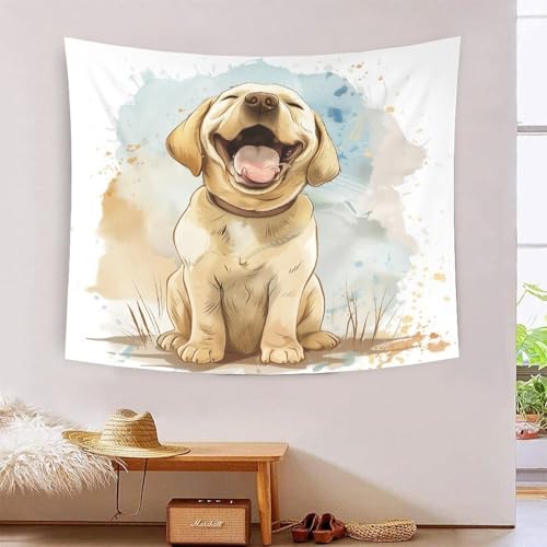 Tapisserie murale tissu Labrador pour célébrer la fidélité de votre animal