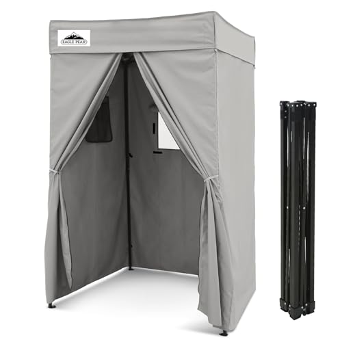 Vestiaire portable pour séance photo camping et piscine gris