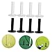 Mikinona 8pcs Golf Tee Organizer Stable Golf Tees Holder for Driving Range Indoor Practice Mats and Simulators Compatible with Various Ball White Black
