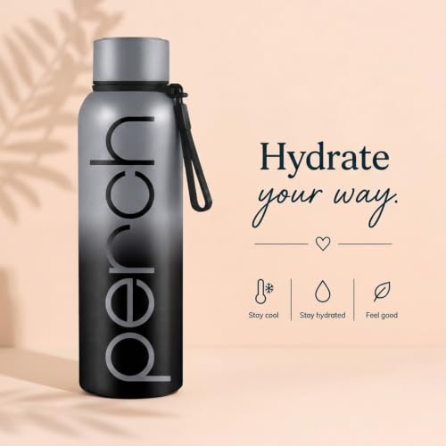 Image of Perch Zion Stainless Steel Water Bottle 720 ml | Hot & Cold Flask | ISI Certified | Vacuum Insulated | BPA Free | Leak Proof Lid | for Office, School, Gym, Home & Travel | Crafted in Pexpo Facilities