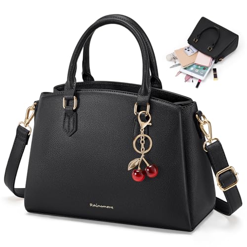 RAINSMORE Sac a Main Femme en Cuir PU Sac a Main avec Bandoulière Amovible Sac a Main Femme Cuir...