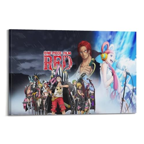 PSSEUB Póster decorativo de una pieza con diseño de diva pelirroja, 4 pósteres, lienzo decorativo para pared y decoración de dormitorio familiar, 50 x 75 cm