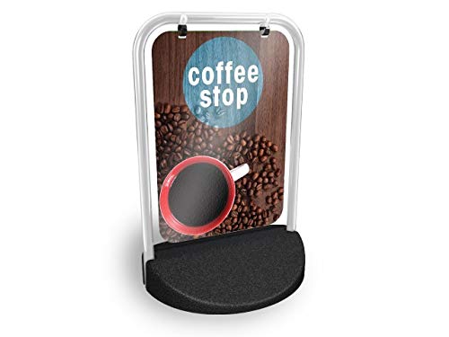 Coffee Stop Eco Swinger Pavement Sign MEGA Listing Outdoor Street Advertising Display…