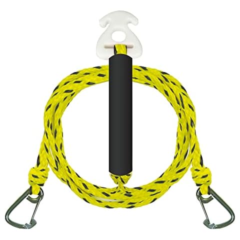 Cyberoctopus 5.2m/ 17FT Tow Harness Connector for Watersports, Heavy Duty Boat Tow Harness with 2 Hook for 1-4 Rider Cover