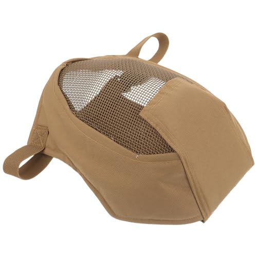 HANABASS Adjustable Protective Full Face Mask Steel Mesh Fencing Face Cover for Sports Outdoor Activities