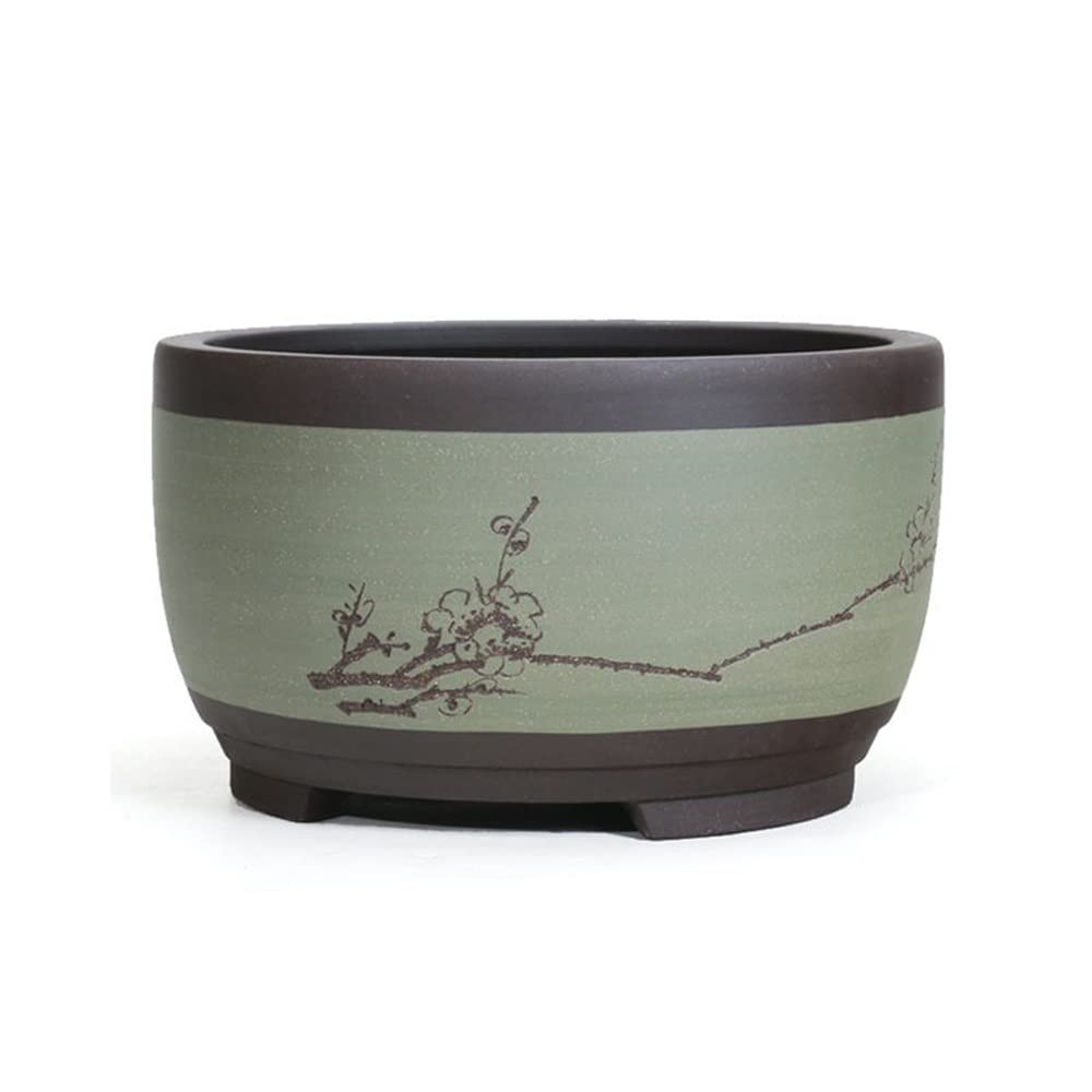 Pots de fleurs pour bonsaï en boue violette pot respirant rond