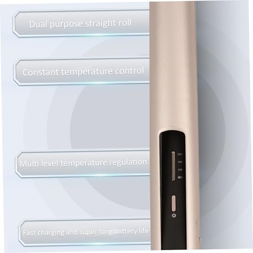 Plancha de cabello inalámbrica con rizador portátil miniatura 4