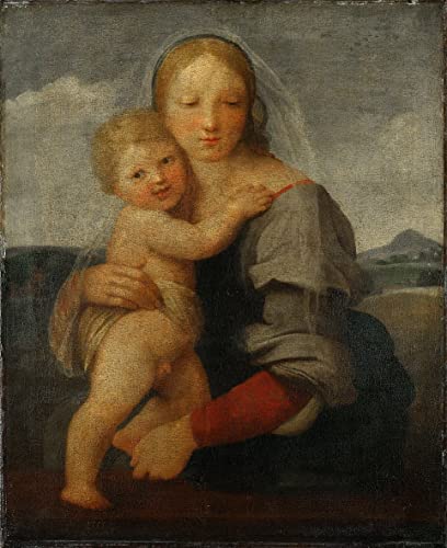 Tableau Toile Portrait Dame et enfant Raphael Impression Haute Définition SERENDIPITP