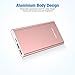 POWERADD Pilot 4GS 12000mAh 8-Pin Input Portable Charger External Battery Pack with 3A High-Speed Output Compatible with iPhone, iPad, iPod and More - Rose Gold (8 Pin Cable Include)