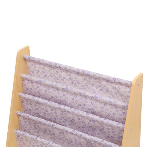 Homullel Childrens Bookcase Kids Bookshelf, Toy Storage Organiser Unit for Kids Room Book Storage (Pink Flower) - Image 5